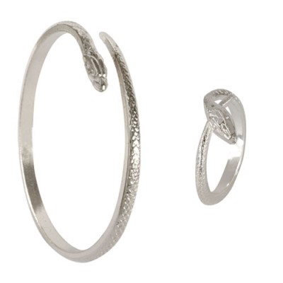 Accueil  Bijoux  Parure Serpent (Bague + Bracelet) ArgentÃ©e