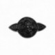 BROCHE ROND ET 2 TRIANGLES ARGENT VIF PATINE