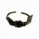 BRACELET JONC GRANDE CLEF DORE VIF PATINE