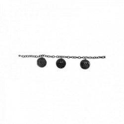 BRACELET CHAINE MEDAILLE EGYPT ROMA COLOMBE ARGENT VIF PATINE