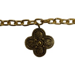 OLD GOLD CROSS BRACELET