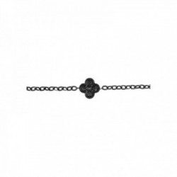 BRACELET CHAINE CROIX ARGENT VIF PATINE
