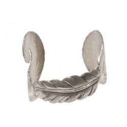 3 Silvery Feathers Bracelet