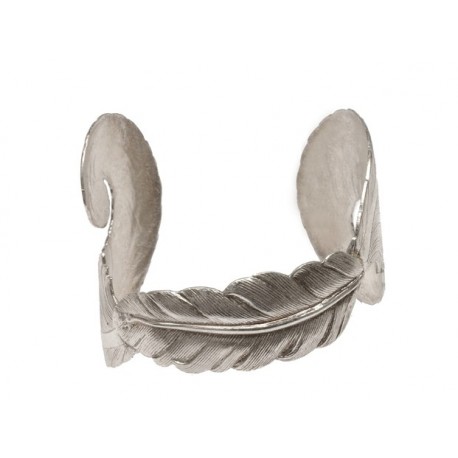 3 Silvery Feathers Bracelet    