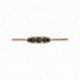 BRACELET CHAINE 5 RONDS DORE VIF PATINE