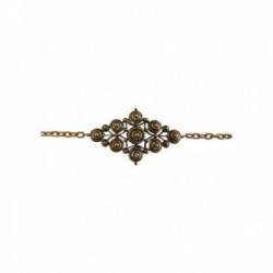CEINTURE CHAINE LOSANGE DORE VIF PATINE
