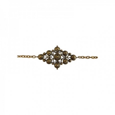 CEINTURE CHAINE LOSANGE DORE VIF PATINE