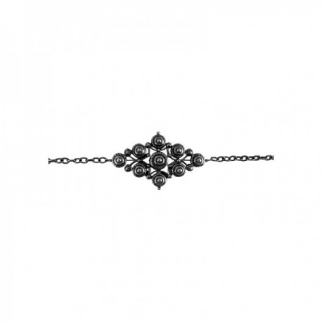 CEINTURE CHAINE LOSANGE ARGENT VIF PATINE