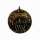 CHARM MEDAILLE BATEAU DORE VIF PATINE
