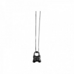 OLD SILVER LOCK NECKLACE