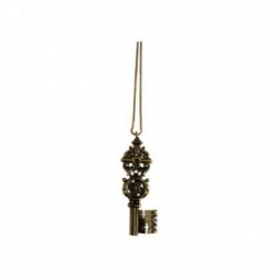 OLD GOLD KEY NECKLACE