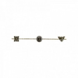 OLD GOLD ROUND SQUARE TRIANGLE NECKLACE