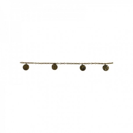 OLD GOLD 4 OWL EGYPT ROMA DOVE NECKLACE