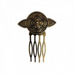 OLD GOLD ROUND AND 2 TRIANGLE COMB