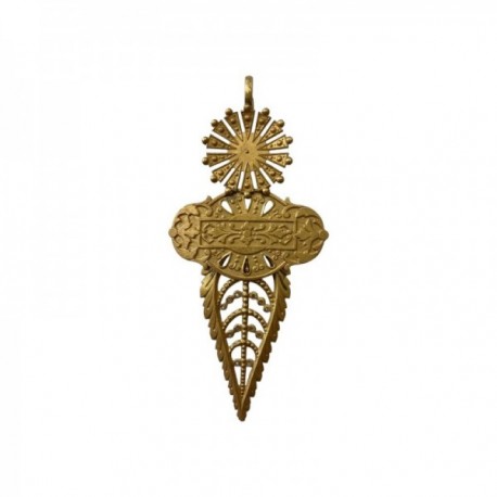 PENDENTIF DORE VIF PIECE UNIQUE