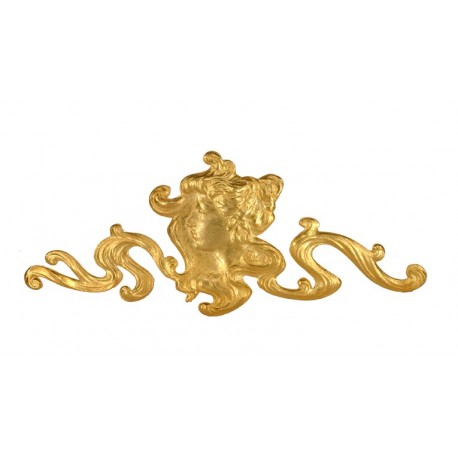 Golden Woman of The Nineteen Century Brooch