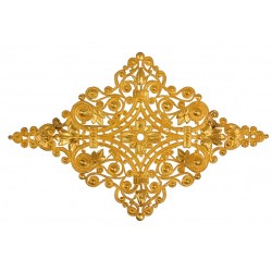 Golden Diamond-Shaped Brooch