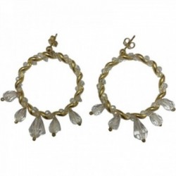 BOUCLES D'OREILLES DORE VIF EDITION LIMITEE
