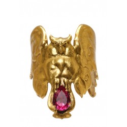 Golden Owl  Bracelet With variable color of swarovski Cristal