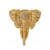 Pendentif Eléphant Diamant Doré