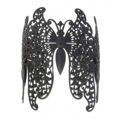 Bracelet 3 Butterflies Black color