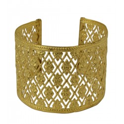 gold plated lace bracelet