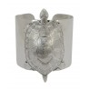 Bracelet manchette Tortue vieil argent