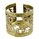 Bracelet manchette galerie Paons Vieil Or