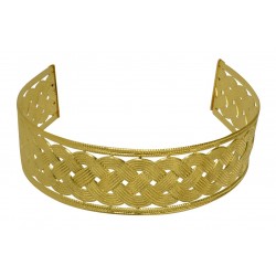 Gold plated braid headband