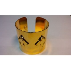 gold plated horse head bracelet