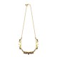 Collier court triple doré