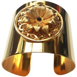 gold plated flower bracelet