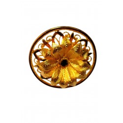 gold plated flower ring