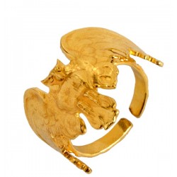 Golden Owl Ring