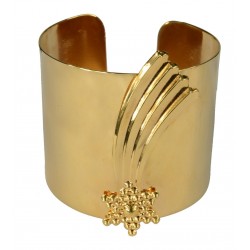 gold plated meteorite bracelet