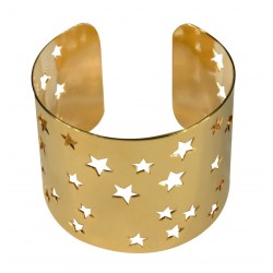 gold plated stars bracelet