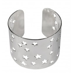 silver plated stars bracelet