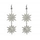 BOUCLES D'OREILLES ETOILES ARGENT VIF