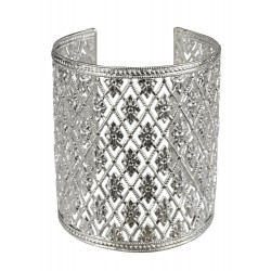 old silver plated LACE bracelet