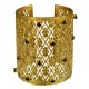 BRACELET GRILLAGE VIEIL OR STRASS