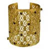 BRACELET GRILLAGE VIEIL OR STRASS
