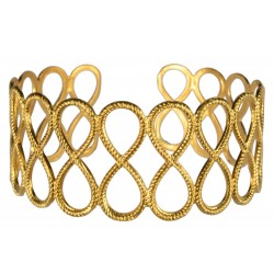 gold plated eternity bracelet