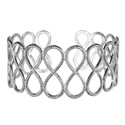 silver plated eternity bracelet