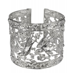 Bracelet hirondelles argente