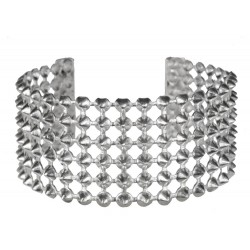 silver plated punk bracelet