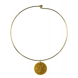 gold plated talisman necklace