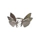 SILVER PLATED 2 BUTTERFLY RING