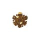 GOLD PLATED FLOWER WITH SEVERAL STRASS RING