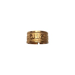 Bague signes zodiaque dore