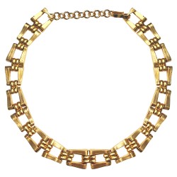 COLLIER CHAINE MAILLON DORE